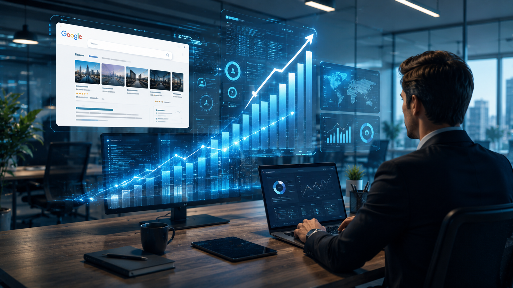Empresa crescendo no Google