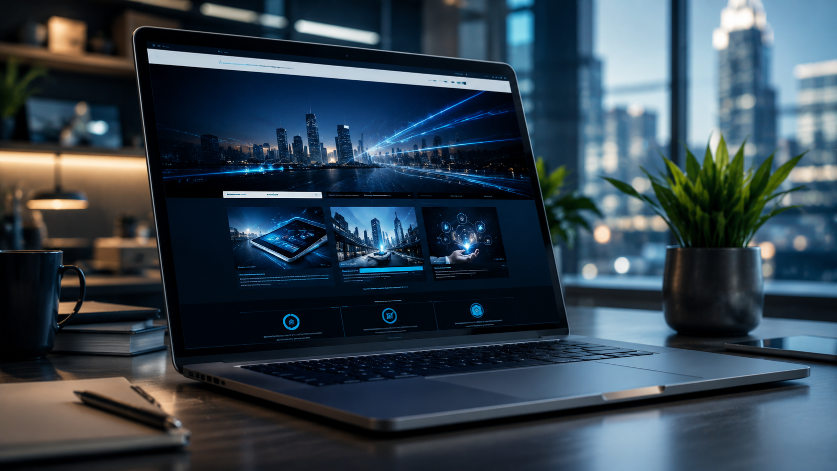 Sites modernos e tecnológicos